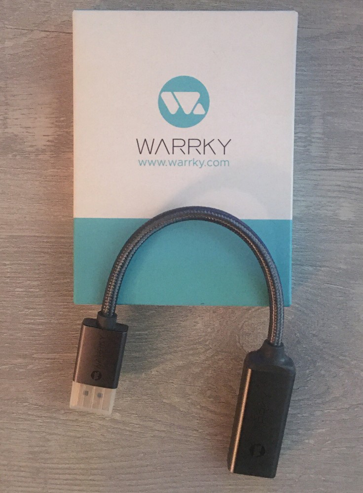 NEW Displayport to HDMI adapter (4K, UHD), Warrky 24K Gold- Plated