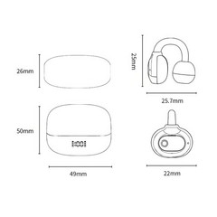 Mpow Ear Clip Wireless Earphones Low Latency Bluetooth Headphones Sports Earbuds