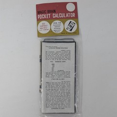 VTG Magic Brain Pocket Calculator Stylus Add Subtract Multiply Made in Hong Kong