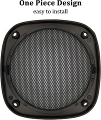 Speaker Subwoofer Guard Protector 5 Inch Square ABS Plastic Metal Mesh 2Pcs