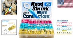 Easy-to-Use 260-Pc Heat Shrink Wire Connector Assortment – 9001 Certified