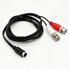 S-Video Y Splitter Cable 4Pin S-VHS SVHS Male to Dual BNC Male Connector Adapter