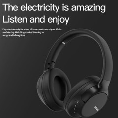Wireless Headphones Bluetooth Headset Noise Cancelling Over Ear With Microphone