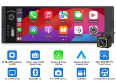 Eonon X3U Single 1 DIN Android Auto 6.28″ IPS Car Stereo Radio Wireless CarPlay