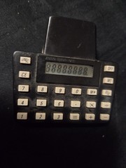 Vintage Clear Clipboard Calculator Works Made In Hong Kong