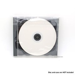 100 OPP Resealable Plastic Wrap Bag for Standard 10.4mm CD Jewel Case Peal&Seal