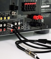 24K Gold Plated RCA Y-Adapter 6ft – Enhanced Audio Splitter for Subwoofers