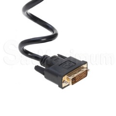 DVI-D to DVI-D Male 6ft Cable Dual Link 24+1 Pin HDTV, PC, Monitor Cord