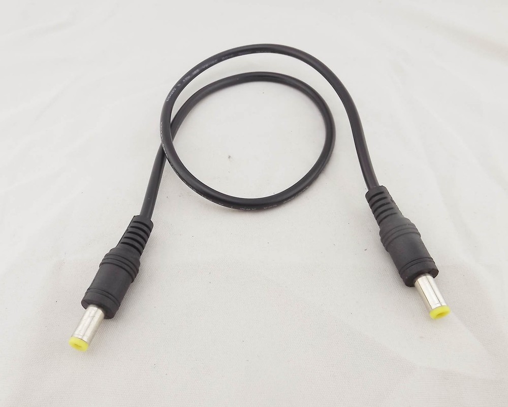 1x CCTV DC Power 5.5 x 2.1mm Male To Male Connector Extension Cable Cord 1.5ft