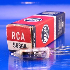 One Awesome RCA 5636A Tube NIB Dual Pentode Mxr. Test[%]: 112/102 TV-7