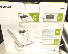 VTech CD1153 Corded Speakerphone w/ Caller ID – White New Open Box