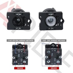 22MM 2 Position Selector Switch – 1NO – 2 Position Maintained