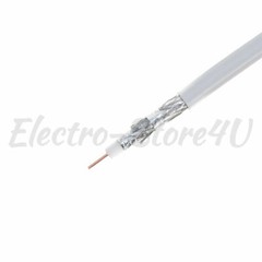 RG6 Coaxial Cable Quad Shield Direct Burial Bulk 18AWG Coax Wire Satellite
