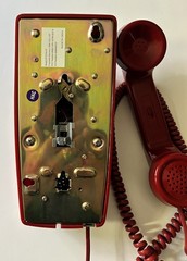 Scitec ST2554-47 Red Wall Telephone | Analog Single-Line Emergency & Hotel Phone