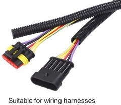 Split Chew Proof Cord Protector Electric Wires Covers Cable Management Black Lot