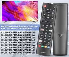 LOT New AKB75675304 TV Remote Control Replacement For All LG Smart TV LCD LED 4K