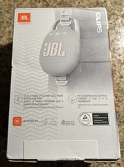 JBL Clip 5 Portable Waterproof Wireless Speaker White New In Box