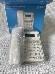 AT&T CL2909 Corded Speakerphone with Caller ID – White