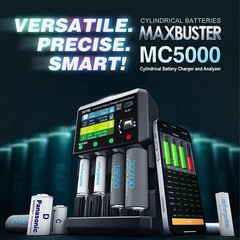 MC5000 Cylindrical Battery Charger and Analyzer Li-ion, Li-ion HV, LiFePO4, NiMH