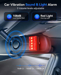 Alarma Antirrobo Auto 108dB Sensor Vibración Control Remoto Instalación Magnétic