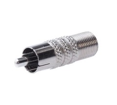 F-Type Female to RCA Male Connector Plug Jack Coaxial Cable TV Adapter RF Lot