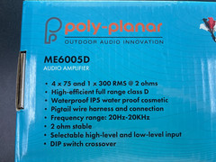 Poly-Planar ME6005D Audio Amplifier 5 Channel 600W