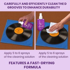 7 In 1 Vinyl Record Cleaning Kit – Suitable For 7″ / 10″ / 12″ Records