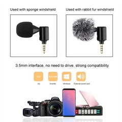 1Pc 3.5mm Universal Phone/PC One Directional Adjustable Mini Microphone MIC