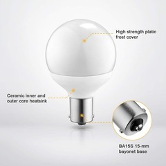 Kohree 12 Volt RV Led Light Bulbs BA15s 20-99/1141/1156 12V Vanity Replacement B