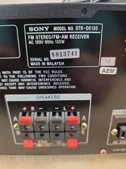 Sony Fm/Am Stereo Receiver STR- DE135 W/ Remote, Fm Antenna Grt Condition Big…