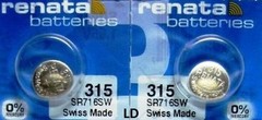 315 RENATA SR716SW (2 piece) Watch Battery Free Shipping Authorized Seller