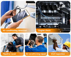 6LED USB Snake Endoscope Borescope HD Inspection Camera Scope For Android Type C