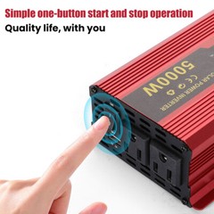 5000W 3000W DC 12V to AC 110V 120V Car Power Inverter Converter 2AC Socket & USB