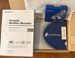 Sony MZ N710 Minidisc Player Blue in Box w/Accessories – Awesome Vintage Piece