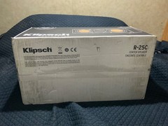 New Klipsch Reference R-25C Two Way Center Channel Home Speaker Black