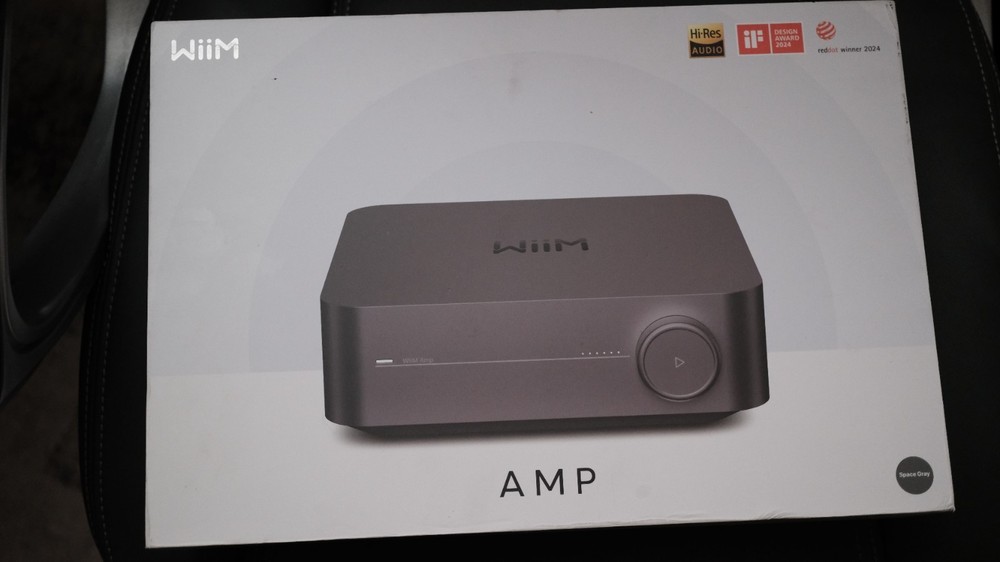LOOK!! Wiim Amp WiFi 120wx2 Streaming Amp Receiver HDMI -Space Grey Sealed Box