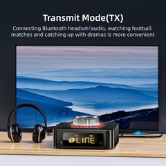 Bluetooth 5.0 Transmitter Receiver for TV Wireless Audio Adapter AUX RCA TX RX
