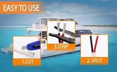 16 AWG Gauge Marine Grade Wire OFC Tinned Copper Flat 16/2 Duplex Cable 50′ Feet
