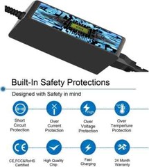 Adapter Charger for Jetson Plasma X Lava Tech Hoverboard, Zone, Pixel Hoverboard