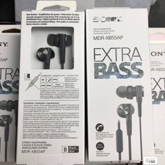 For SONY MDR-XB55AP Bass Booster In-Ear Headphones With Remote & Mic Black/Grey
