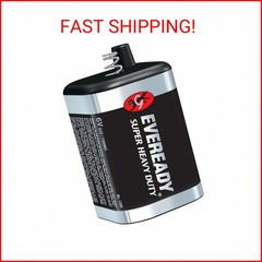 EVEREADY 6V Battery, Super Heavy Duty 6 Volt Battery, 1 Count