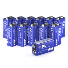 9V 9-Volt Alkaline Battery Batteries 6LR61 E-Block 6AM6 EN22 Long Lasting Lot