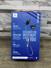 JBL Harman Reflect Mini 2 Wireless Sport In-Ear Headphones Black Blue New In Box