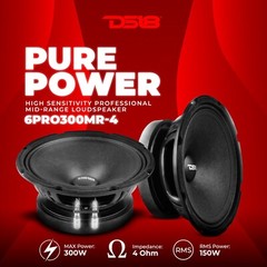 DS18 6.5″ Professional Mid-Range Loudspeaker High Sensitivity 150W RMS 4-Ohm