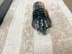 SYLVANIA /6SN7 GTB / TUBE / TESTED / MADE IN UNITED STATES /