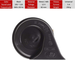 1 Set Universal Signal Air Horn for Car, 12V Loud 118 DB Speaker