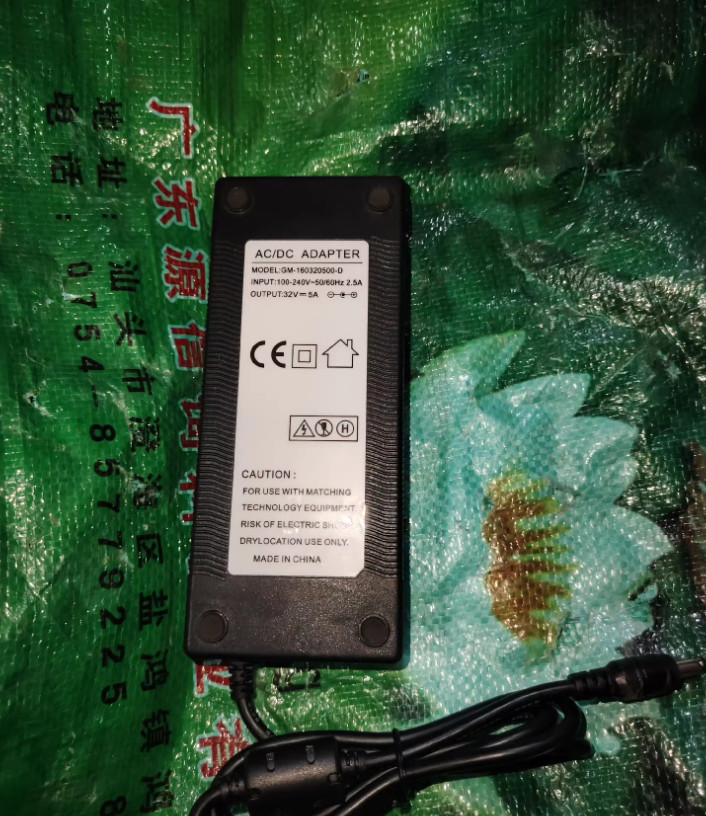 GM-160320500-D 32V 5A 5.5*2.5 AC Adapter Power Supply Charger
