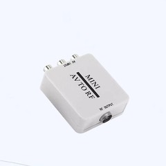 RCA/Composite A/V To RF/Coax/Coaxial Converter RF Modulator AV 2 COAX Adapter