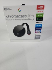 Google Chromecast Ultra 4K Digital Media Streamer – Black (GA3A00403A14)