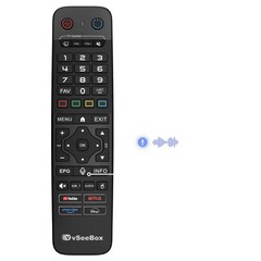 Genuine vSeeBox OEM V6 Max Backlit Bluetooth Voice Command Remote Backlight